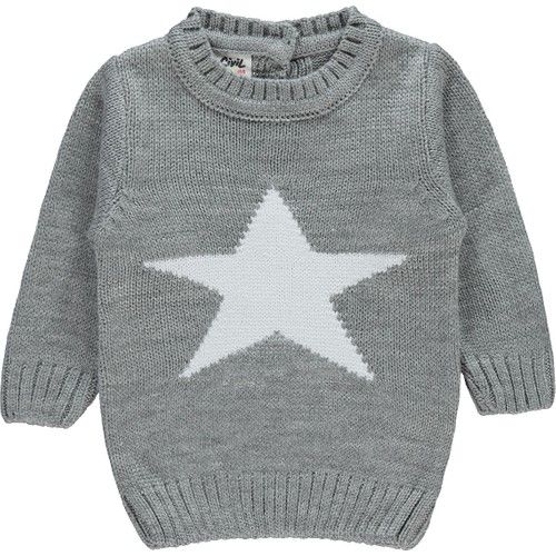 Baby Boy Sweater 6-18 Months Gray