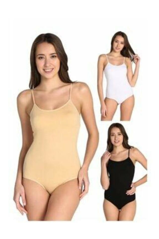 Women's Mixed Color Package Rope Suspended Lycra Hook & Snap Snap Body Zipper 3 Pack