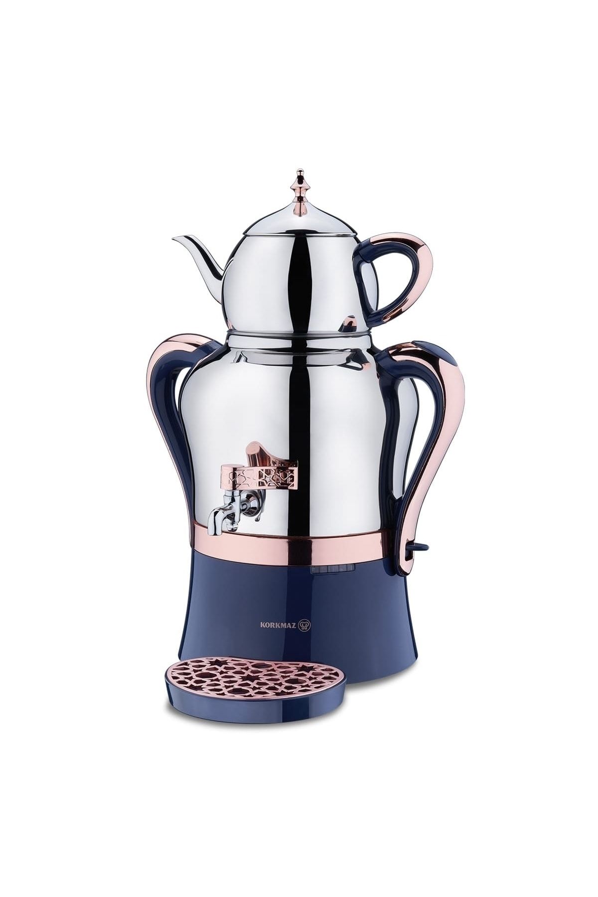 Heraldic Samovar Azura/rosegold