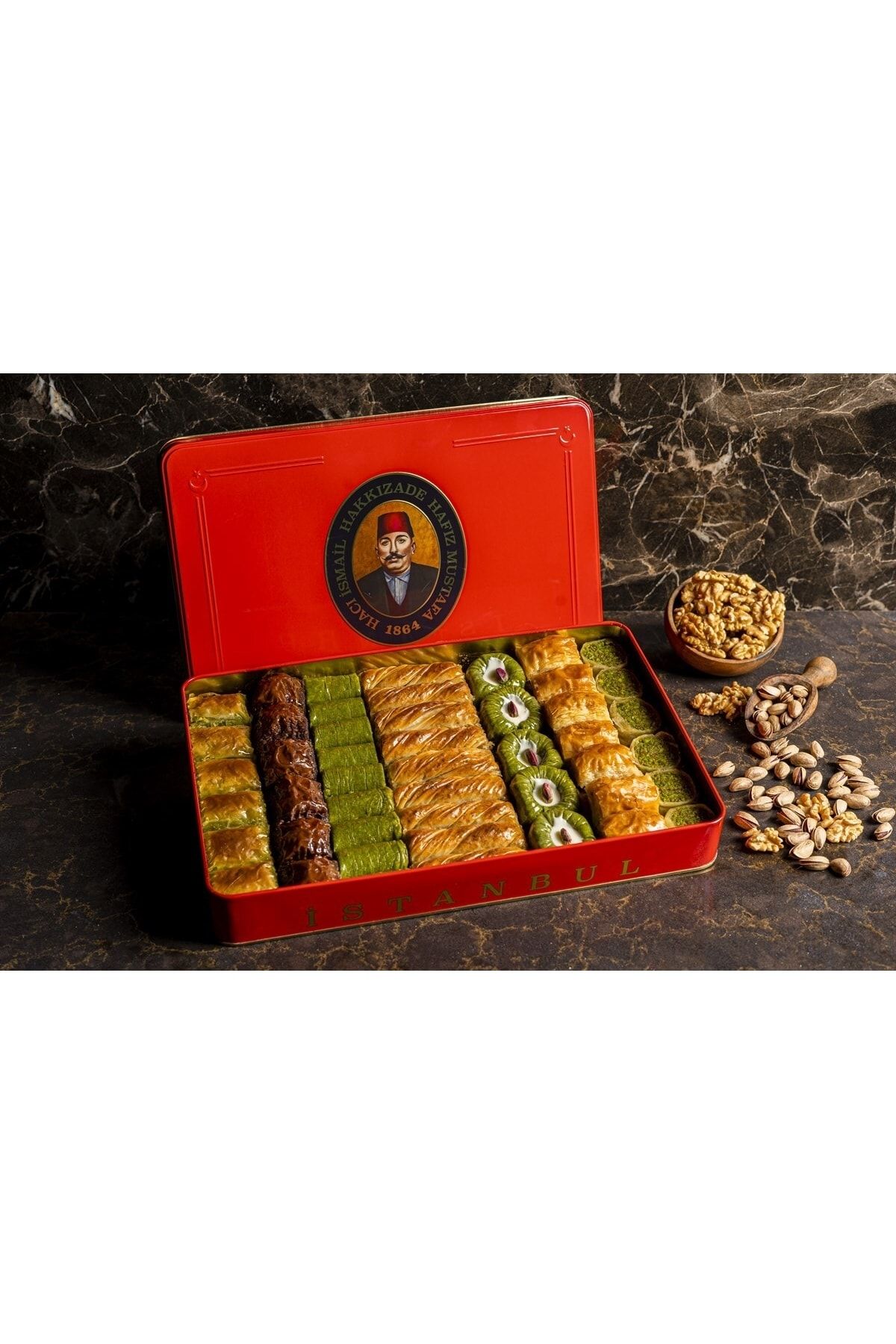 Mixed Baklava with Pistachio and Walnut (XL Box)