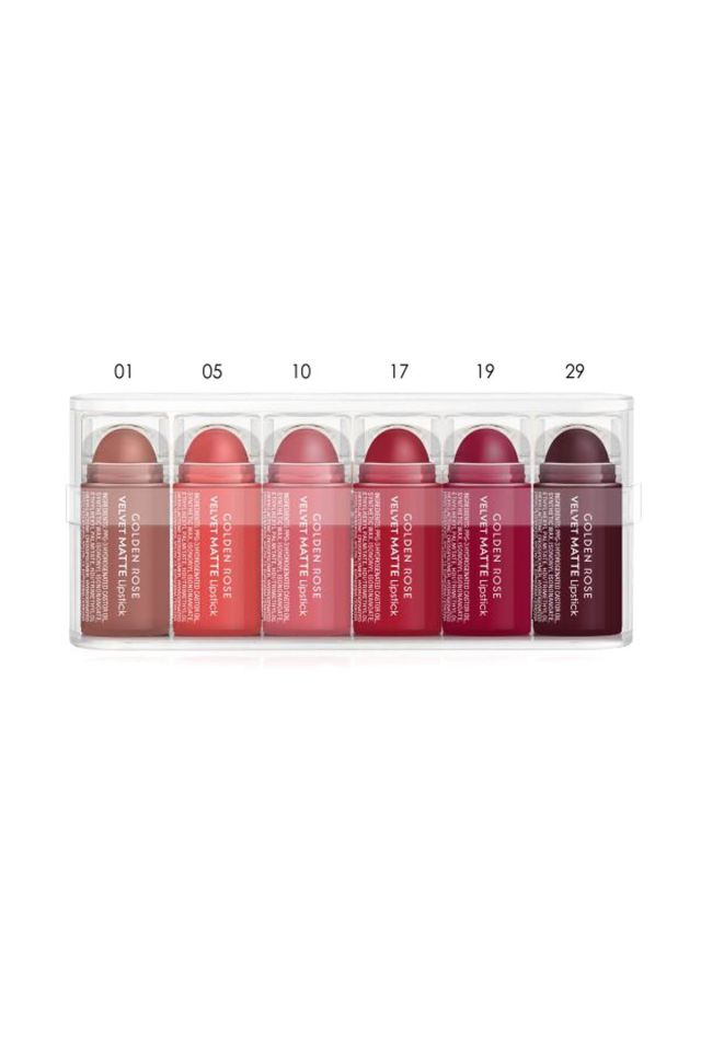 6'lı Mini Ruj - Mini Velvet Matte Lipstick Mix1