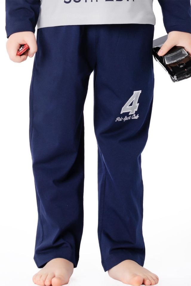 Erkek Çocuk Gri Pijama Takımı