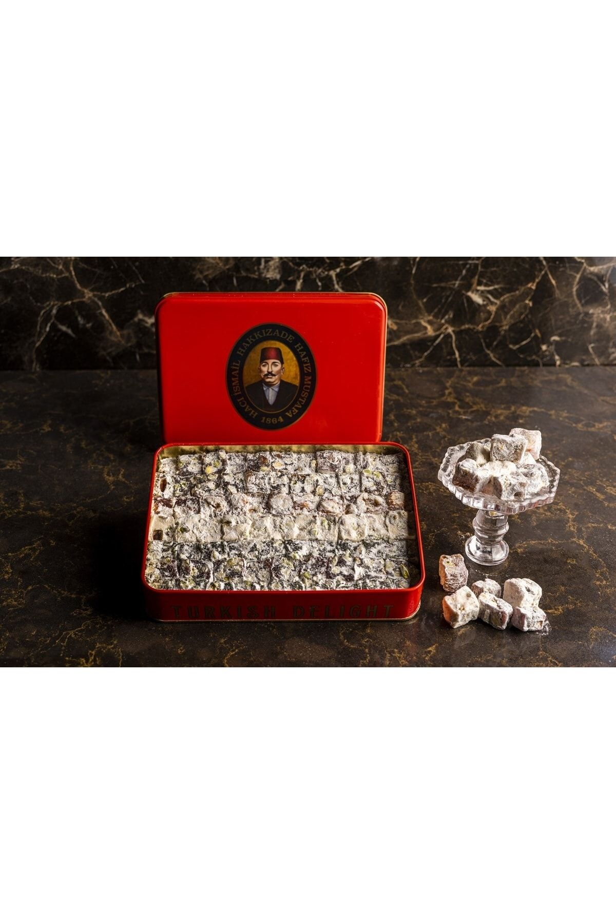 Karışık Çifte Kavrulmuş Fıstıklı Lokum (500 Gr)