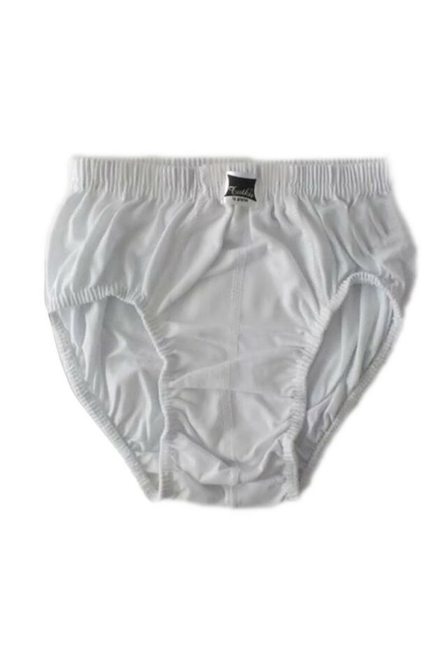 Boy 6 Pack White Kom Slip Briefs White 100% Cotton