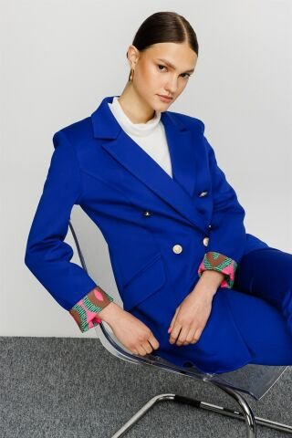 Ghisa Jacket Pants Set SAX