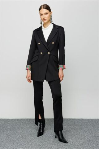 Ghisa Jacket Pants Set BLACK
