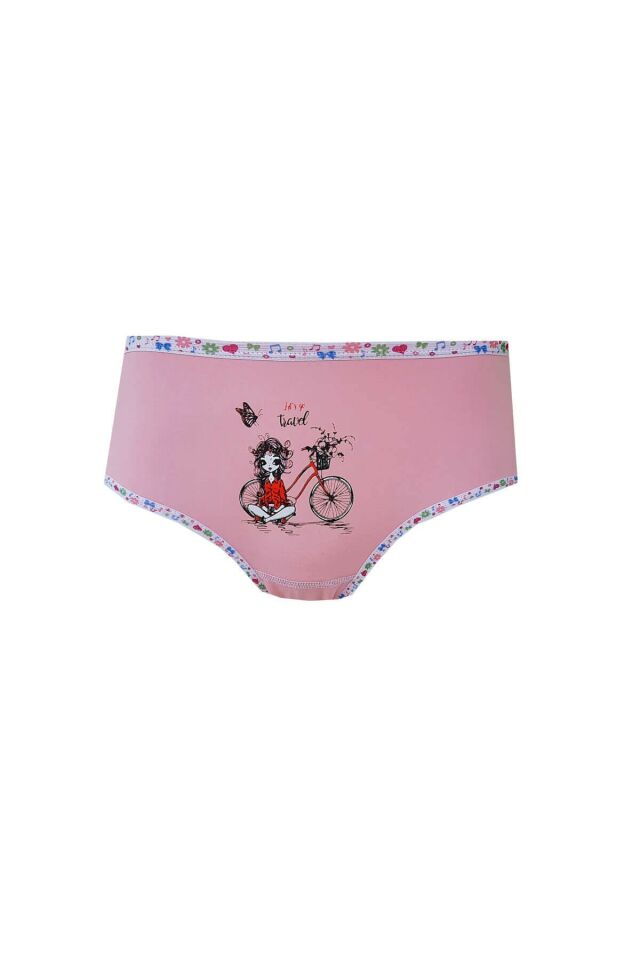 Underwear 12 Pieces Girls Printed Colored Panties Lycra Slip
