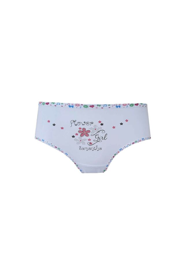Underwear 12 Pieces Girls Printed Colored Panties Lycra Slip