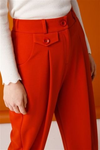 Ghisa Detailed Trousers TILE