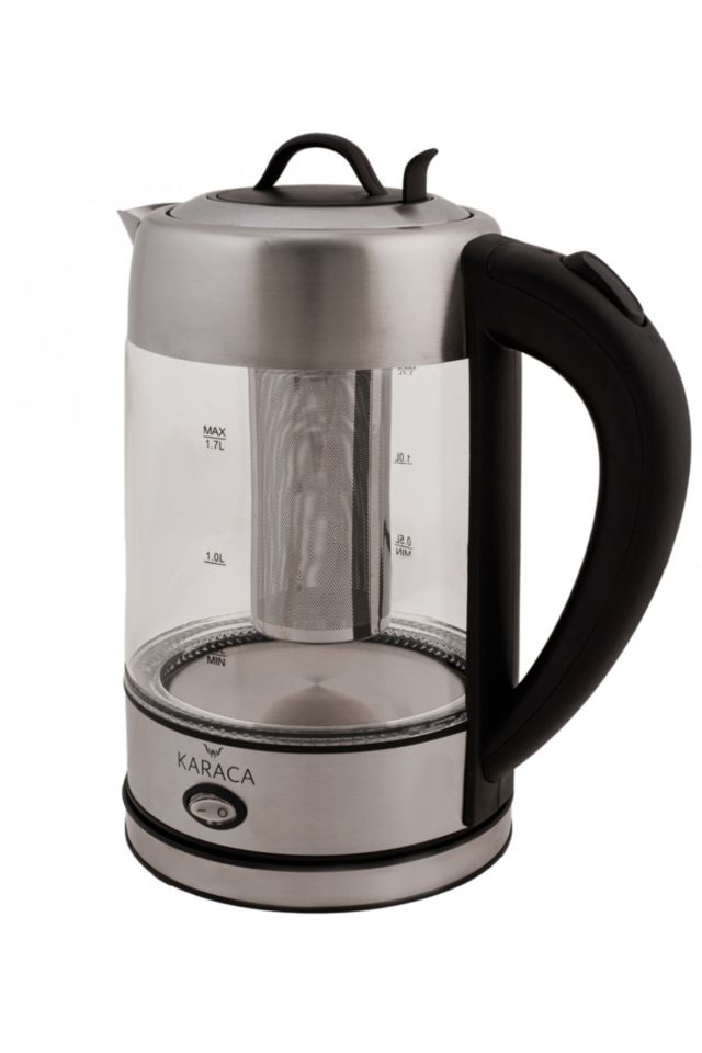 Kettle Glass with Led Lights Herbal Tea Maker / Kettle İnox 2202