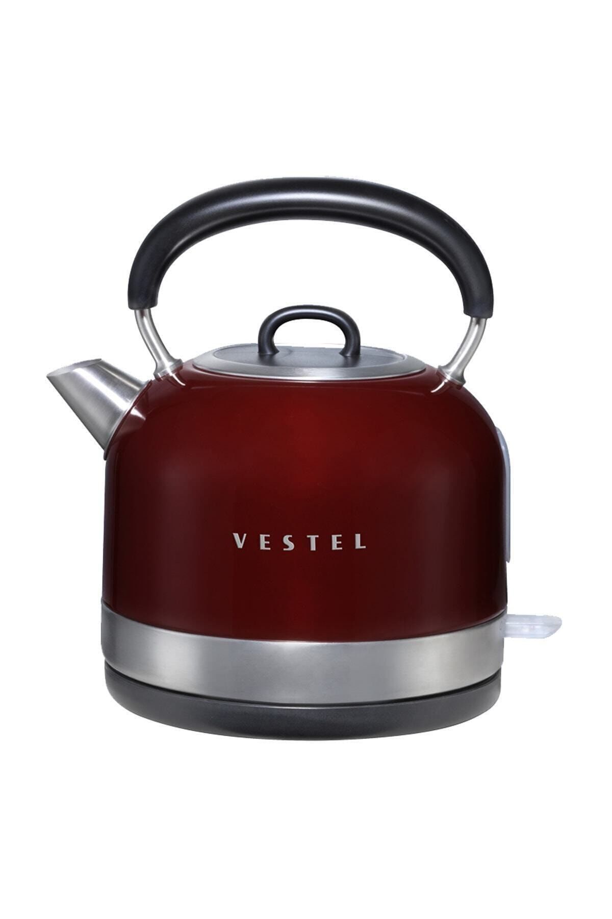 Retro Claret Red Kettle