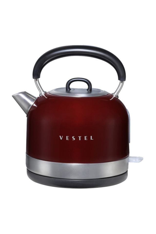 Retro Claret Red Kettle
