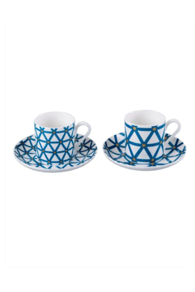 Iznik Porselen Türk Kahvesi Fincanı 2'li Set