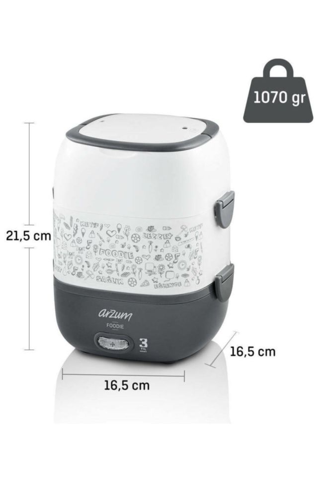 Foodie Elektrikli Modern Sefer Tası    Siyah