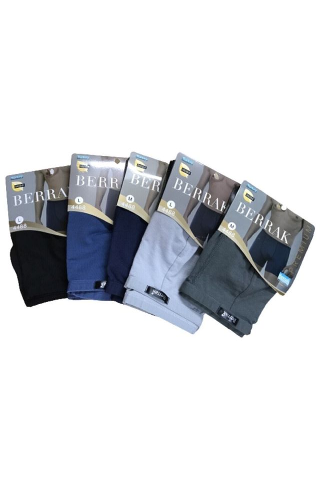 4-Pack Slim Elastic Model Men's Mixed Color Boxer Short