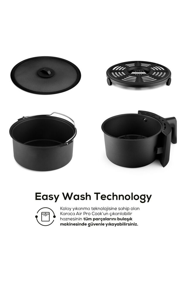 Air Pro Cook Xl 2 in 1 Konuşan Airfryer Black Cooper