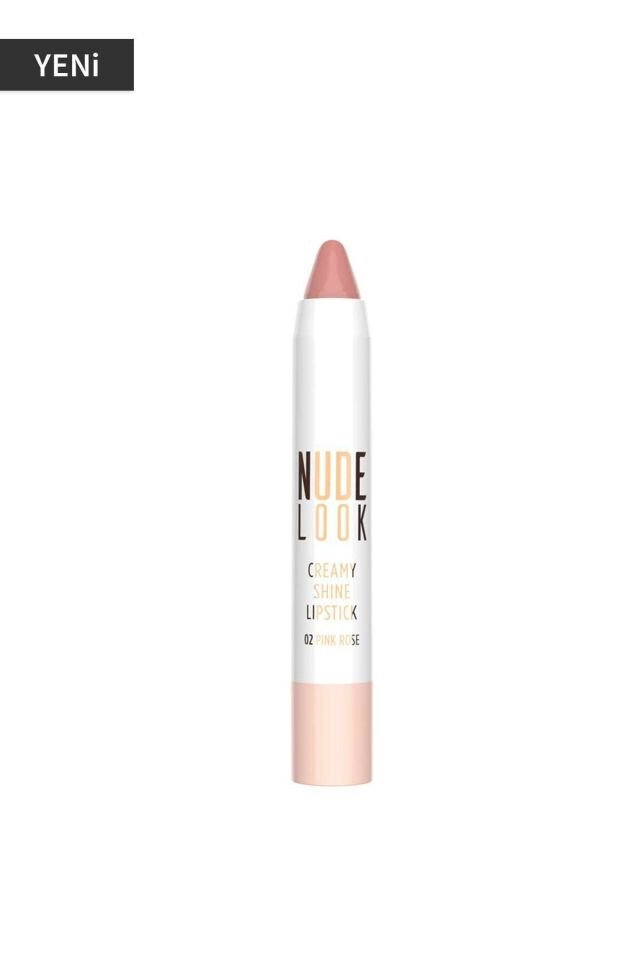 Kremsi Işıltılı Ruj - Nude Look Creamy Shine Lips No:02 Pink Rose