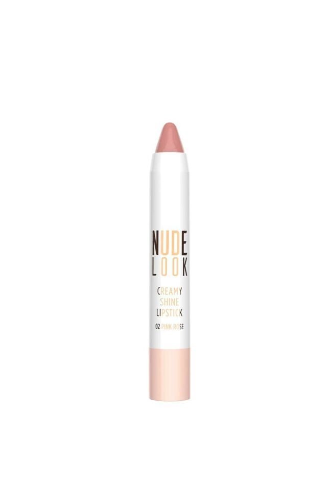 Creamy Luminous Lipstick - Nude Look Creamy Shine Lips No:02 Pink Rose