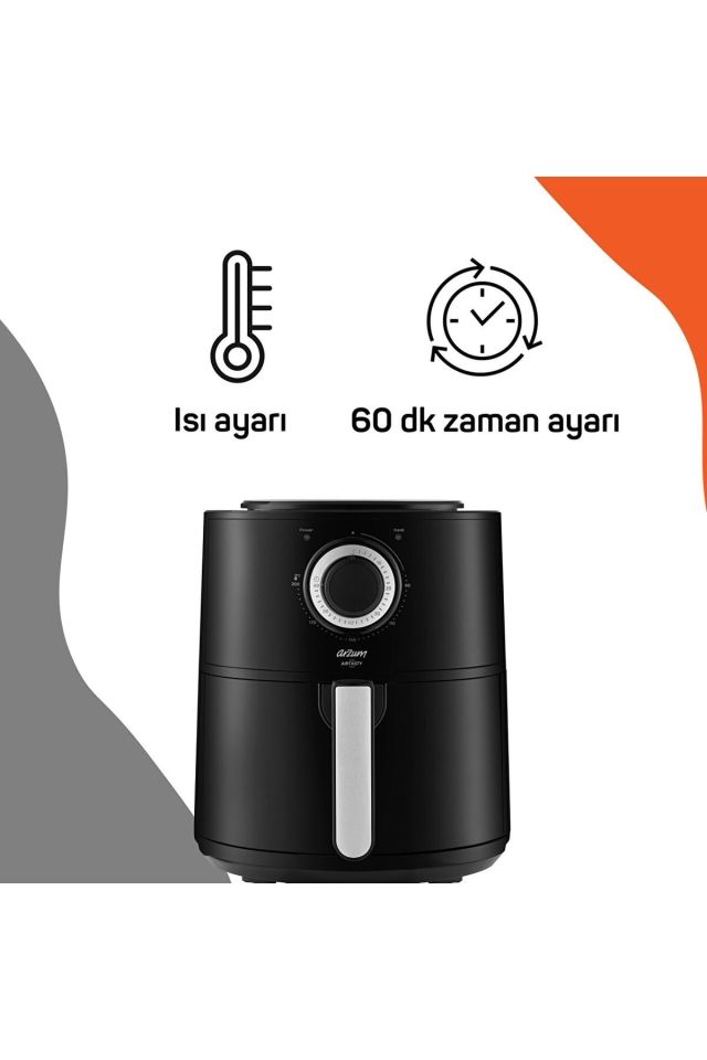 Airtasty Air Fryer Hot Air Fryer - Silver