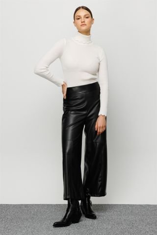 Ghisa Leather Pants BLACK