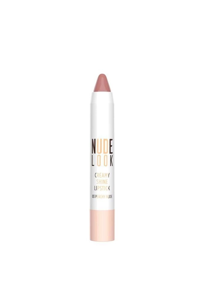 Kremsi Işıltılı Ruj - Nude Look Creamy Shine Lips No:03 Peachy Nude