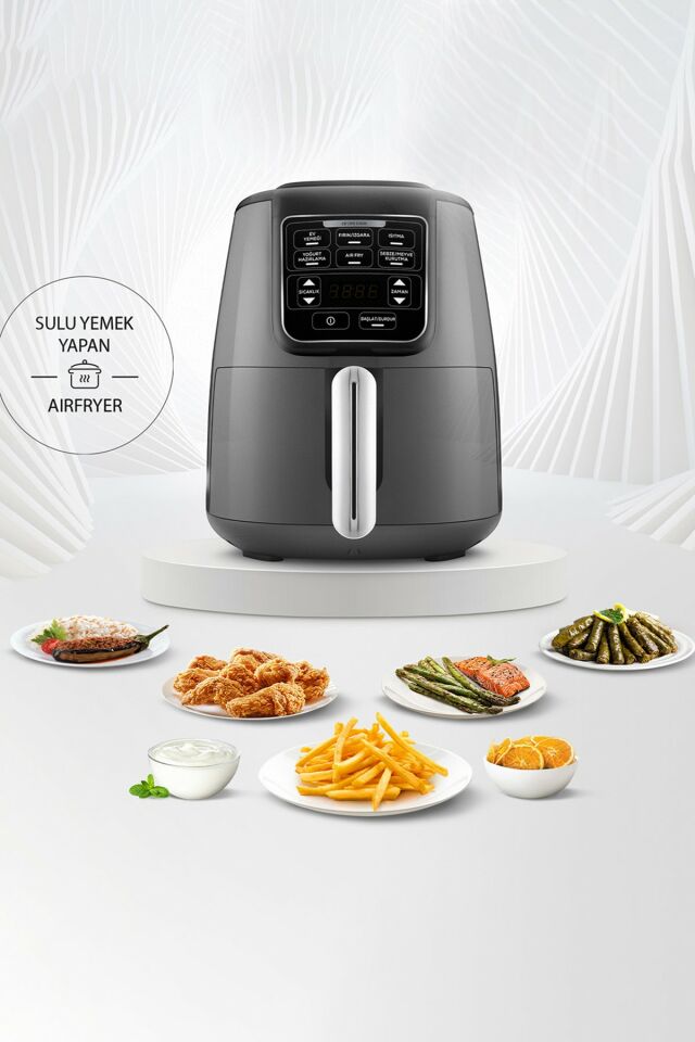 Air Pro Cook XL 2 in 1 Talking Airfryer Space Gray
