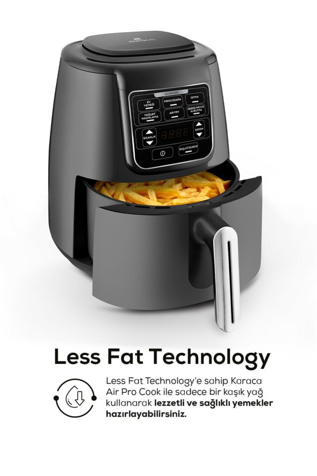 Air Pro Cook XL 2 in 1 Talking Airfryer Space Gray