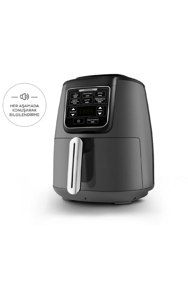 Air Pro Cook XL 2 in 1 Talking Airfryer Space Gray