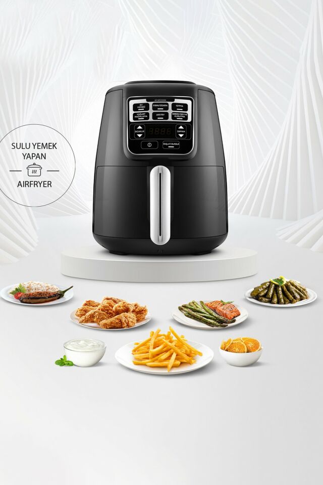 Air Pro Cook Xl 2 İn 1 Konuşan Airfryer Black Chrome