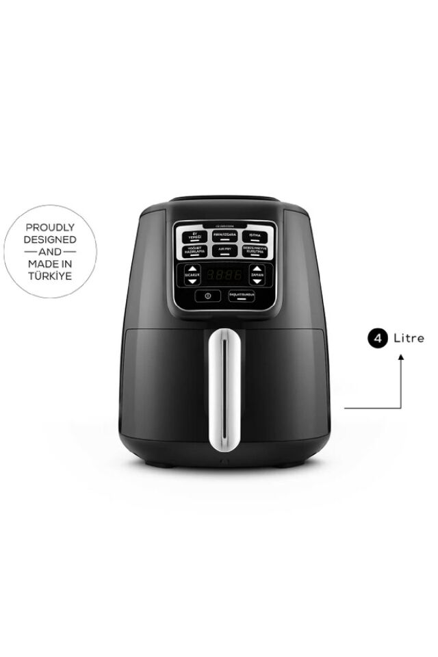 Air Pro Cook Xl 2 İn 1 Konuşan Airfryer Black Chrome