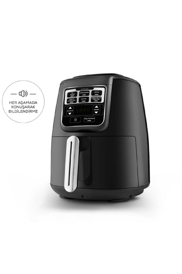 Air Pro Cook Xl 2 In 1 Talking Airfryer Black Chrome