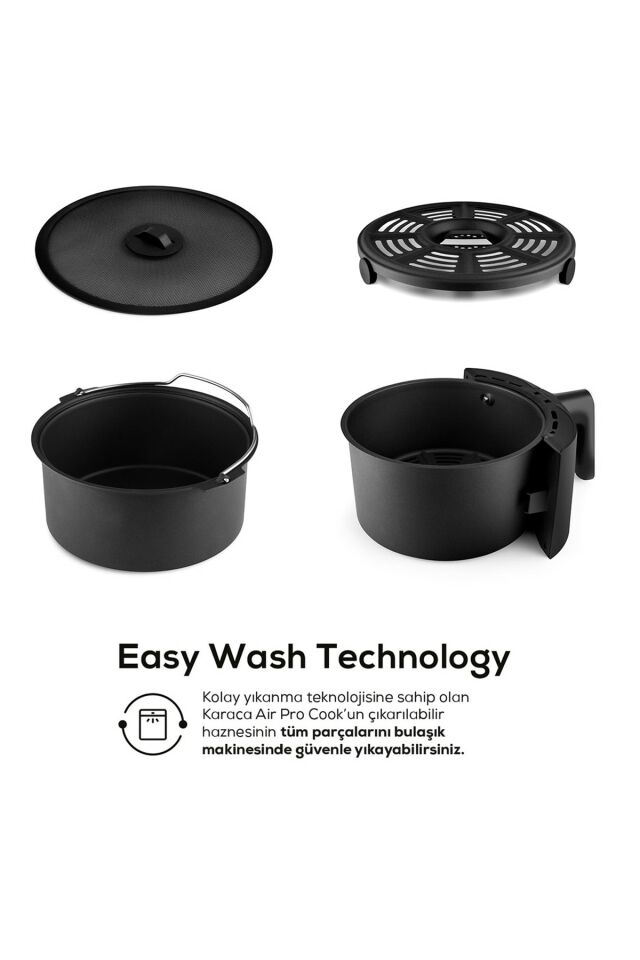 Air Pro Cook Xl 2 İn 1 Konuşan Airfryer Black Chrome