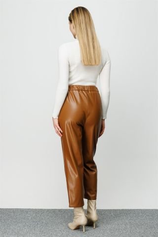 Ghisa Elastic Leather Trousers TABA