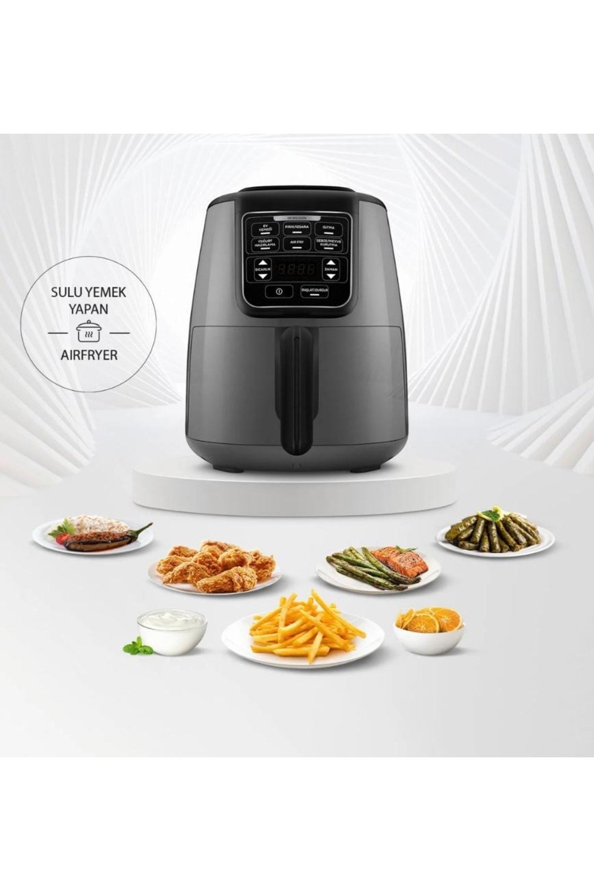 Air Pro Cook Xl 2 in 1 Airfryer Space Grey