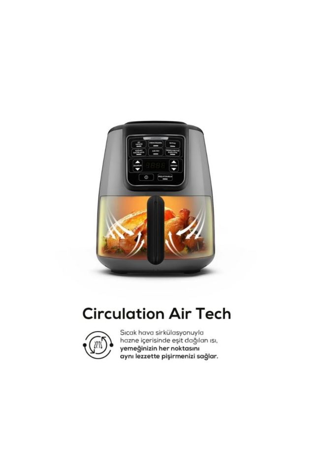 Air Pro Cook Xl 2 in 1 Airfryer Space Grey