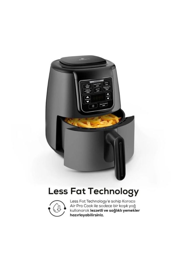 Air Pro Cook Xl 2 in 1 Airfryer Space Grey