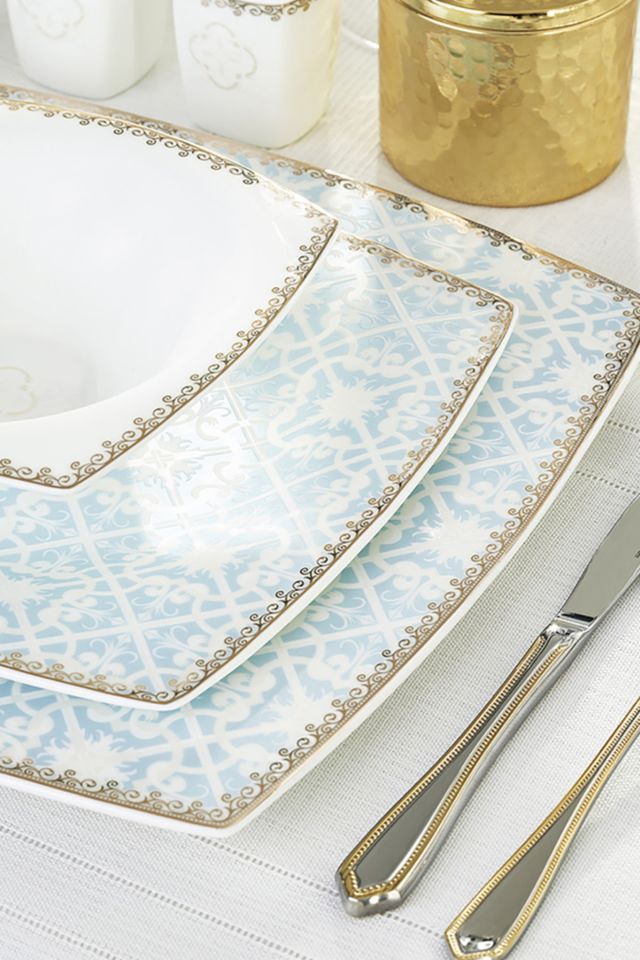 Karaca Home Fine Pearl Contour 62 Pieces 12 Person Dinnerware
