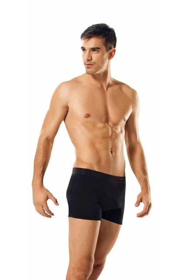 Men's Black Lycra Boxer 6 Pack