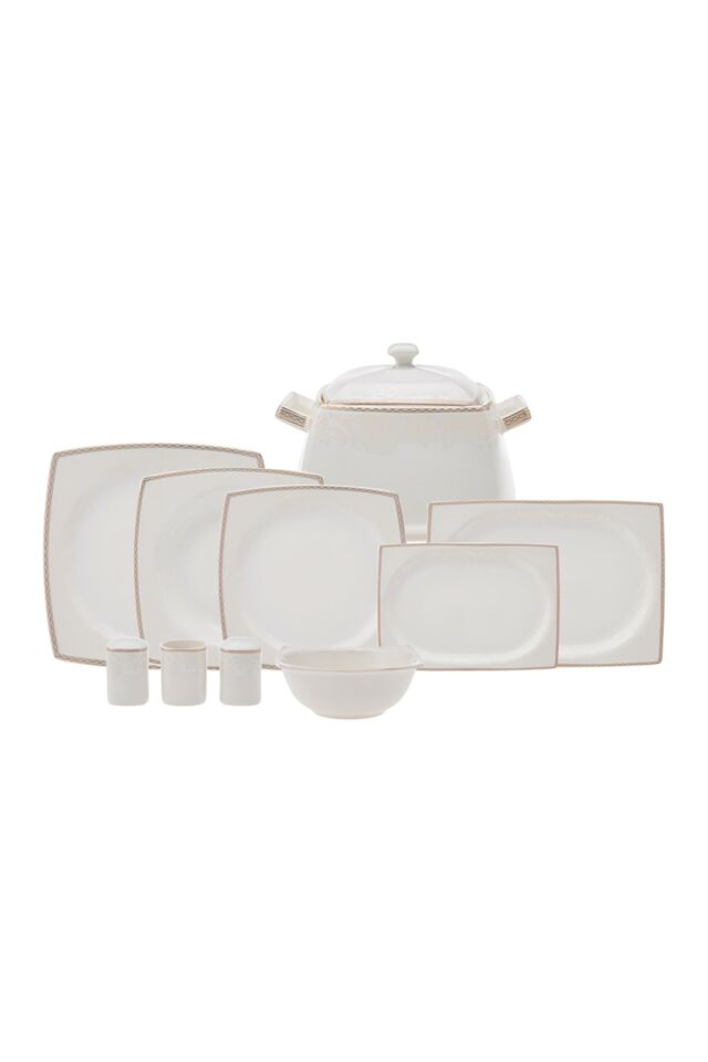 Karaca Home Raisa Cream 60 Parça 12 Kişilik Porselen Yemek Takımı