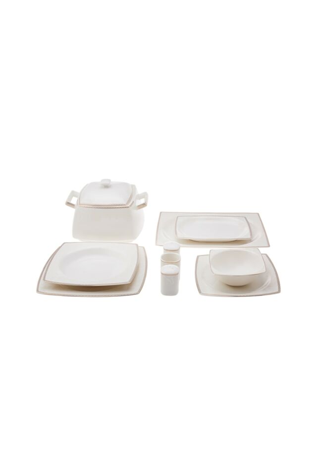 Karaca Home Raisa Cream 60 Parça 12 Kişilik Porselen Yemek Takımı