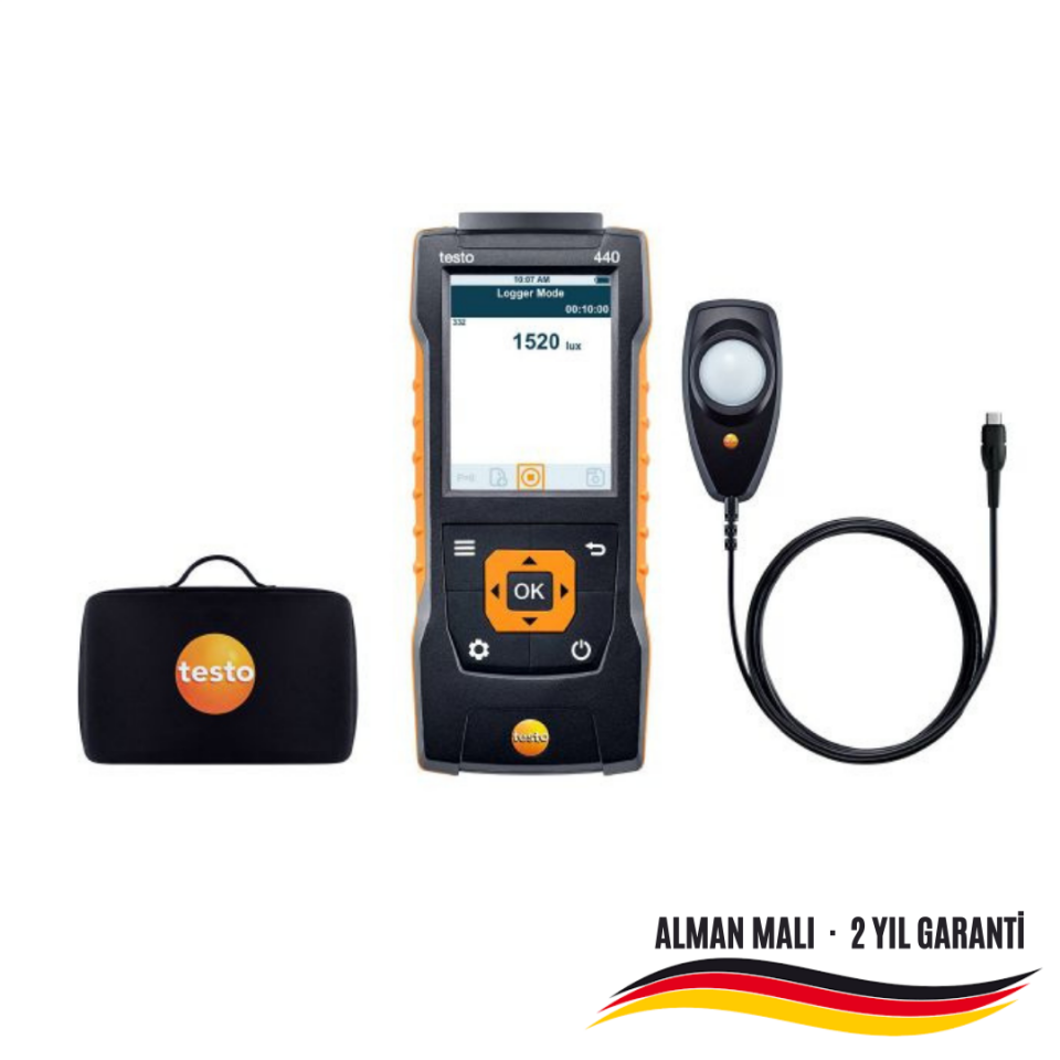 Testo 440 Işık Şiddeti Ölçüm Seti