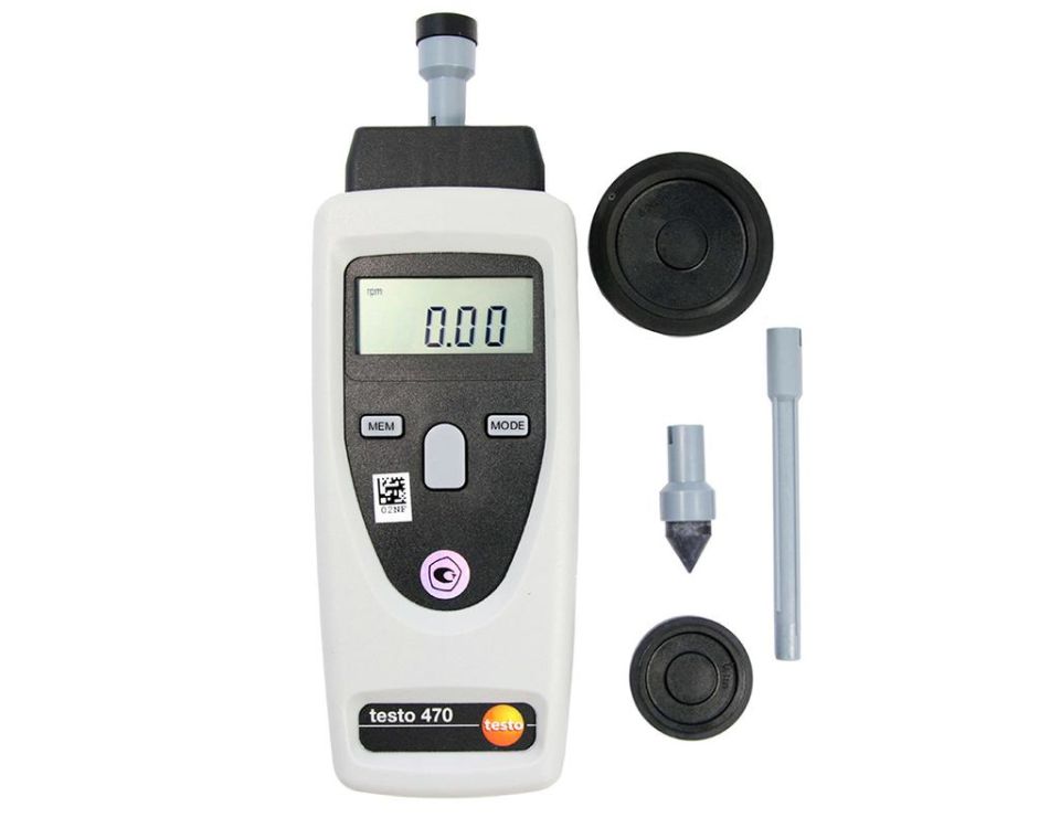 Testo 470 Optik Ve Mekanik Devir Ölçer (Takometre)
