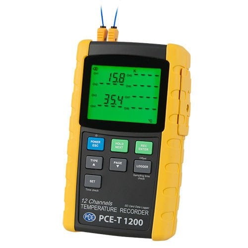 PCE T 1200 -  12 Kanallı Sıcaklık Veri Kayıt Cihazı