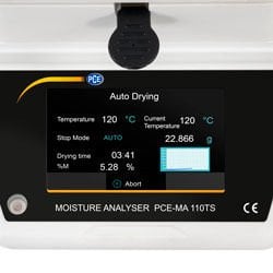 PCE-MA 110TS Nem Tayin Cihazı 110gr / 0,001gr / 40 ... 165 °C