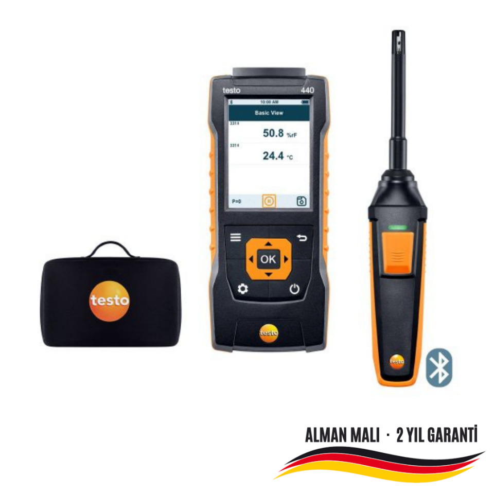 Testo 440 Sıcaklık ve Nem Ölçüm Seti