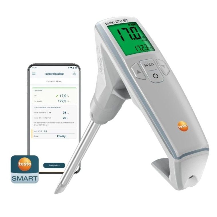 Testo 270 BT Bluetooth Kızartma Yağı Test Cihazı