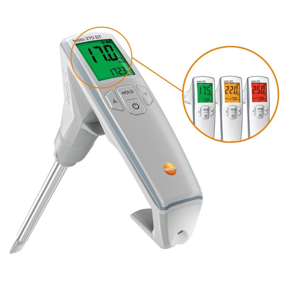 Testo 270 BT Bluetooth Kızartma Yağı Test Cihazı
