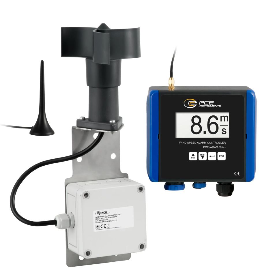 PCE-WSAC 50W+ 24 Rüzgar Hızı Ölçüm İstasyonu