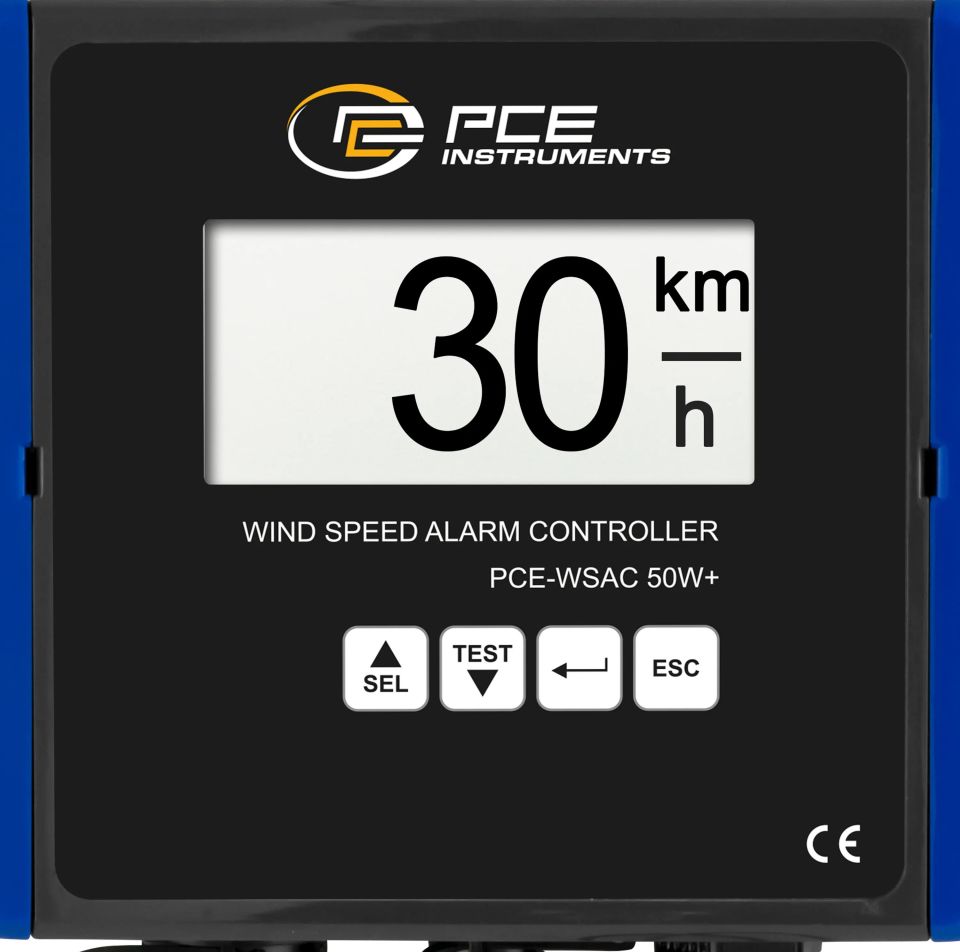 PCE-WSAC 50W+ 24 Rüzgar Hızı Ölçüm İstasyonu
