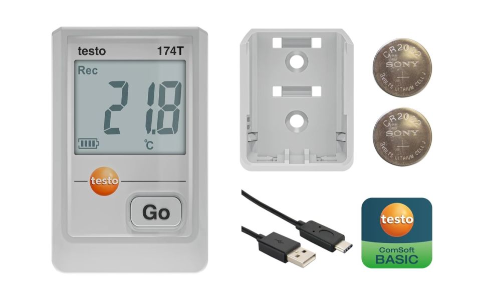 TESTO 174T USB-C BAĞLANTILI SICAKLIK KAYDEDİCİ